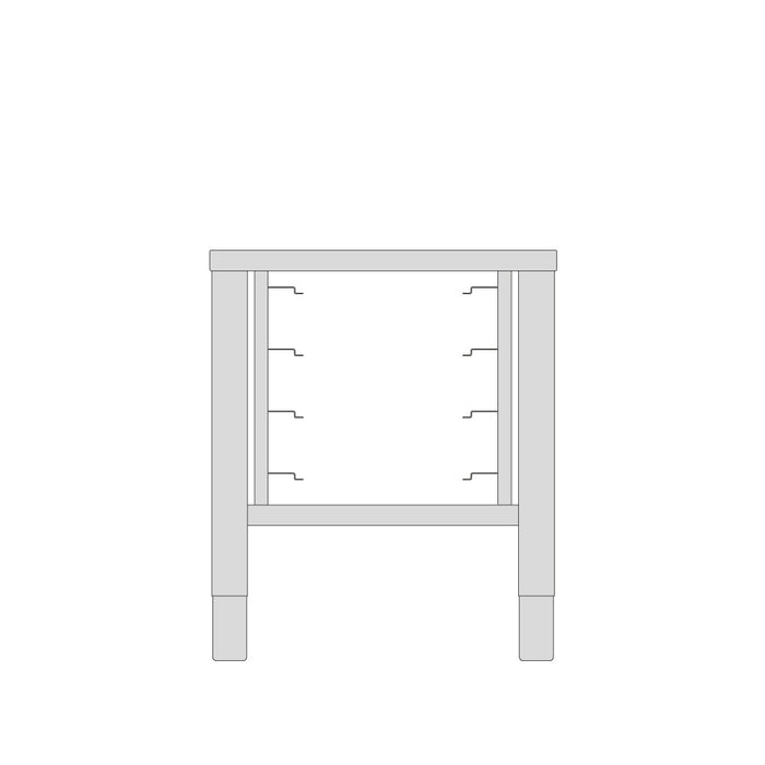 Table for Compact Steamer 10X 1/1 GN