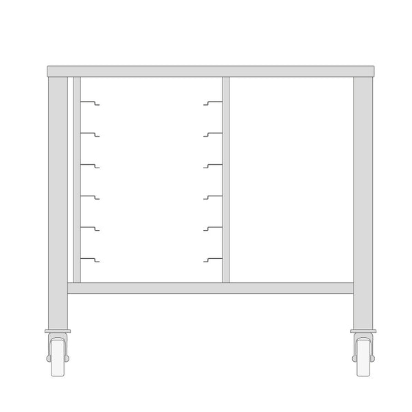 Table with Wheels for Steamer 7X 1/1 GN