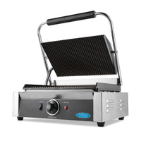 Grill contact - rainuré - plaque de gril simple - 33,5 cm
