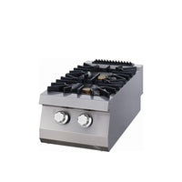 Premium cuisinière - 2 brûleurs - unité simple - profondeur 90 cm - gaz