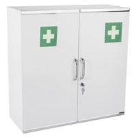 ARMOIRE A PHARMACIE MURALE EN ACIER PEINT BLANC