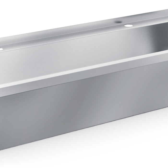 LAVABO DOUBLE EN ACIER INOX 1200X425X165MM
