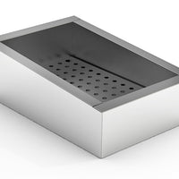 BAC À GLACE PILÉE INCLINÉ 1/1 GN AISI 304  VIDANGE CÔTÉ FONCTIONNEMENT
