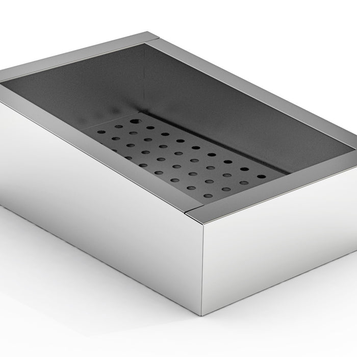 BAC À GLACE PILÉE INCLINÉ 1/1 GN AISI 304  VIDANGE CÔTÉ FONCTIONNEMENT