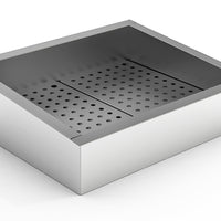 BAC À GLACE PILÉE INCLINÉ 2/1 GN AISI 304  VIDANGE CÔTÉ FONCTIONNEMENT