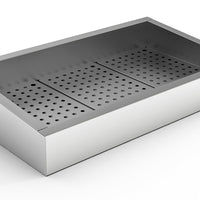 BAC À GLACE PILÉE INCLINÉ 3/1 GN AISI 304  VIDANGE CÔTÉ FONCTIONNEMENT