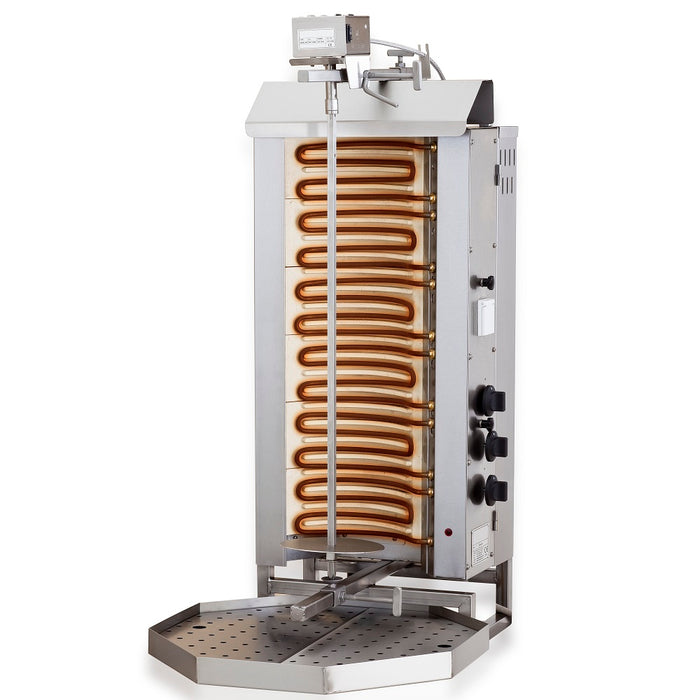 GYROS GRILL ELECTRIQUE MOTEUR AU-DESSUS 6 ZONES DE CHAUFFAGE