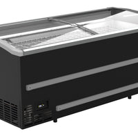 CONGÉLATEUR BAHUT POUR SUPERMARCHÉ NOIR 2125  DÉGIVRAGE AUTOMATIQUE