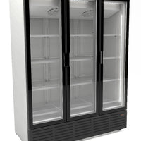 RÉFRIGÉRATEUR 3 PORTES EN VERRE - BLANC 9002