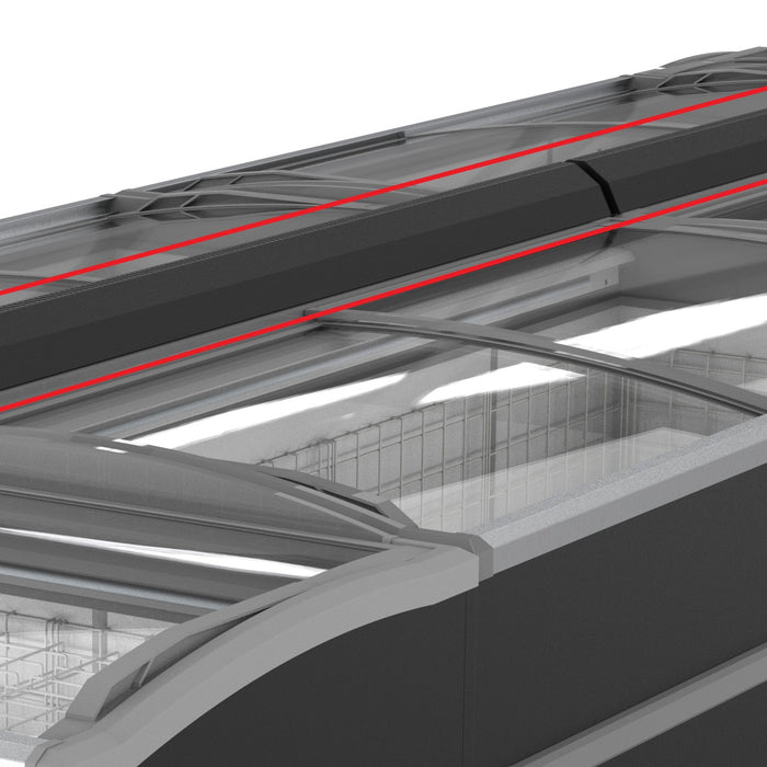 CONGÉLATEUR BAHUT CONNEXION NOIR  2500