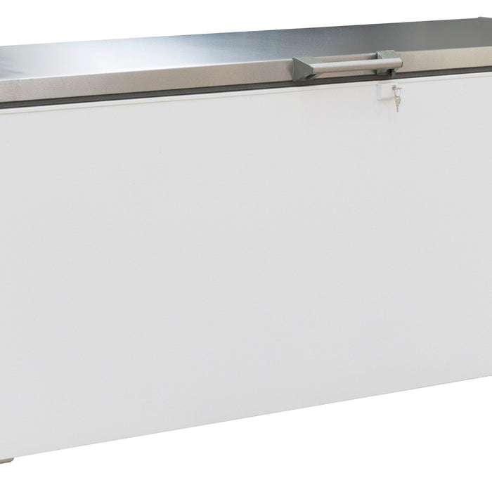CONGÉLATEUR BAHUT COUVERCLE EN INOX 635 L