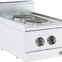 BASE 600 CUISINIÈRE AVEC PLAQUE ÉLECTRIQUE 2 PL.