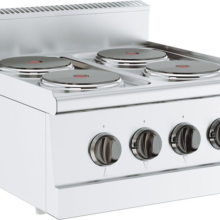 BASE 600 CUISINIÈRE AVEC PLAQUE ÉLECTRIQUE 4 PL.