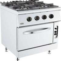 BASE 700 CUISINIERE A GAZ 4 BR. AVEC FOUR À GAZ