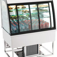 DROP-IN VITRINE RÉFRIGÉRÉE 140L PORTES COULISSANTES
