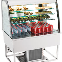 DROP-IN VITRINE RÉFRIGÉRÉE 140L OUVERT