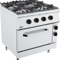 BASE 900 CUISINIERE A GAZ 4 BR. AVEC FOUR À ÉLECTRIQUE