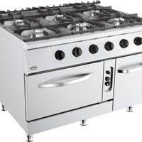 BASE 900 CUISINIERE A GAZ 6 BR. AVEC FOUR À GAZ