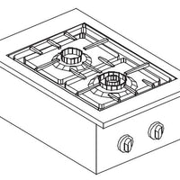 CUISINIÈRE À GAZ 2 BR. 9KW