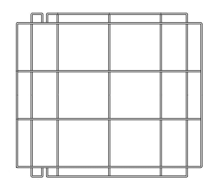 GRILLE DE SUPPORT EN ACIER INOX