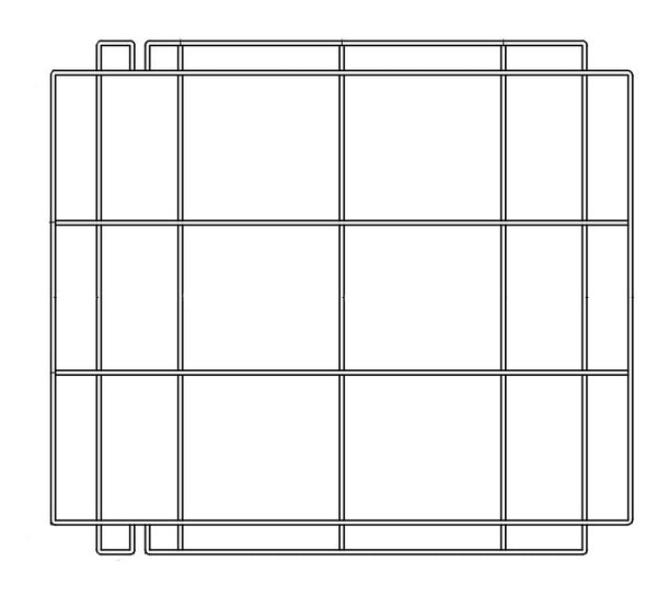 GRILLE DE SUPPORT EN ACIER INOX