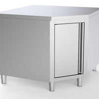 PLAN DE TRAVAIL ANGLE AVEC PORTE 1000/1000 POUR 600MM TABLES