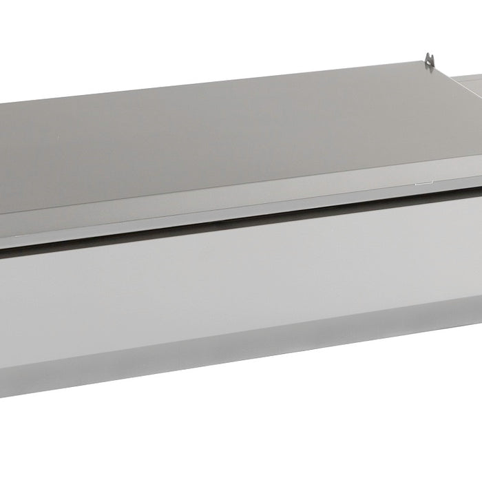 PUITS RÉFRIGÉRÉE COUVERCLE EN ACIER INOX 1/4 GN x 6