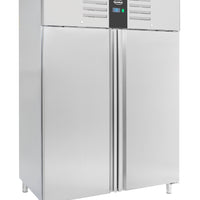 RÉFRIGÉRATEUR EN ACIER INOX 2 PORTES