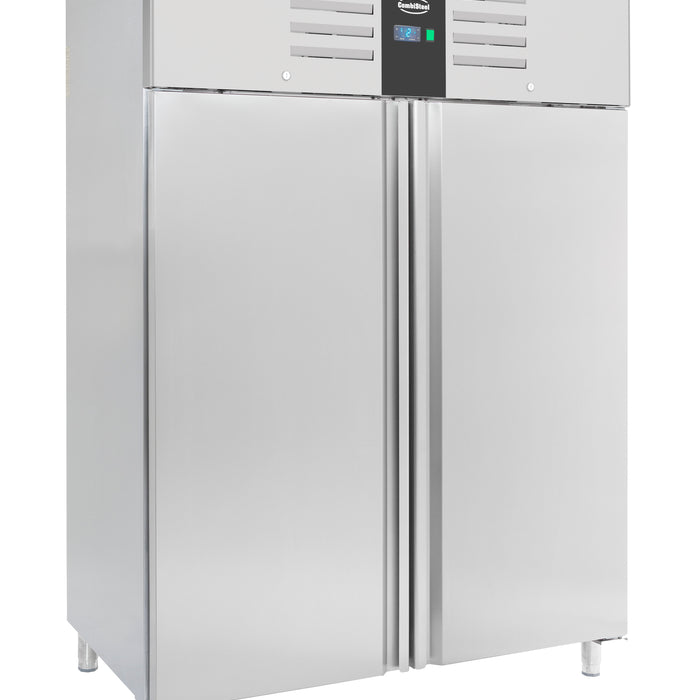 RÉFRIGÉRATEUR EN ACIER INOX 2 PORTES