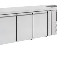 700 TABLE RÉFRIGÉRÉE PLONGE 3 PORTES