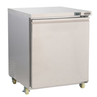 RÉFRIGÉRATEUR/CONGÉLATEUR EN ACIER INOX COMMUTABLE 1 PORTE