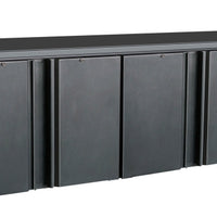 ARRIÈRE BAR RÉFRIGÉRÉE NOIR 4 PORTES
