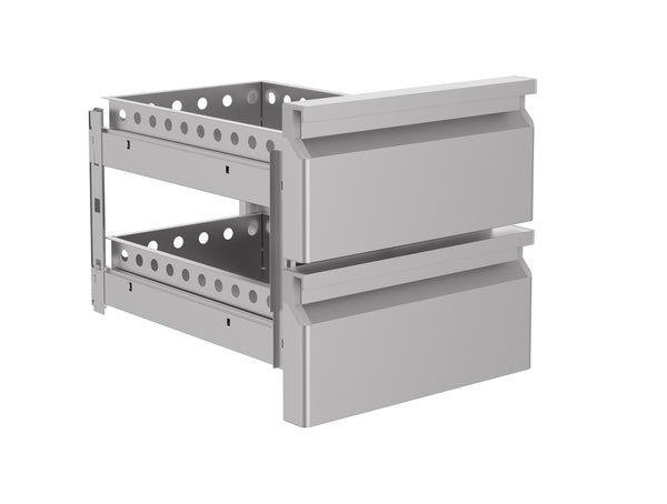 BLOC DE 2-TIROIRS POUR 7450.0755-0760-0765  Combisteel donne pas de garantie sur le montage du kit tiroirs