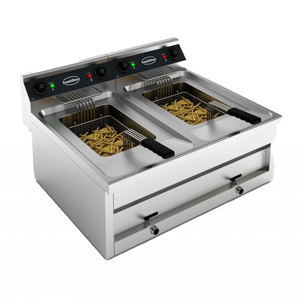 FRITEUSE POSABLE ÉLECTRIQUE 2X12L 2X6KW