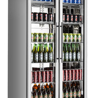 RÉFRIGÉRATEUR DE BAR HAUTE 458 L INOX