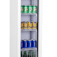 RÉFRIGÉRATEUR PORTE EN VERRE ÉTROIT