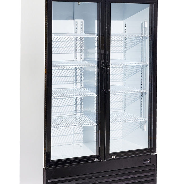 RÉFRIGÉRATEUR 2 PORTES EN VERRE BEZ-750 GD