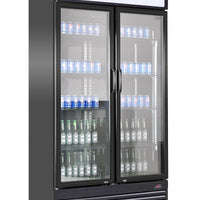 RÉFRIGÉRATEUR 2 PORTES EN VERRE BEZ-780 GD NOIR