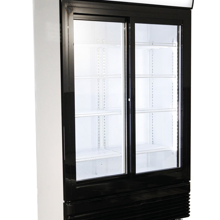 RÉFRIGÉRATEUR AVEC PORTES COULISSANTES EN VERRES BEZ-780 SL