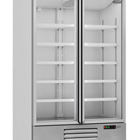 RÉFRIGÉRATEUR 2 PORTES EN VERRE JDE-1000R