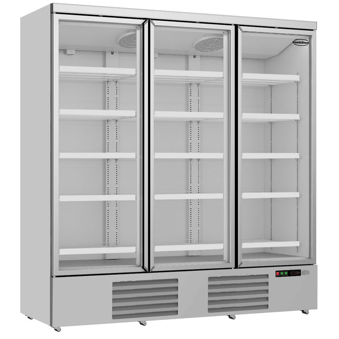 RÉFRIGÉRATEUR 3 PORTES EN VERRE JDE-1530R