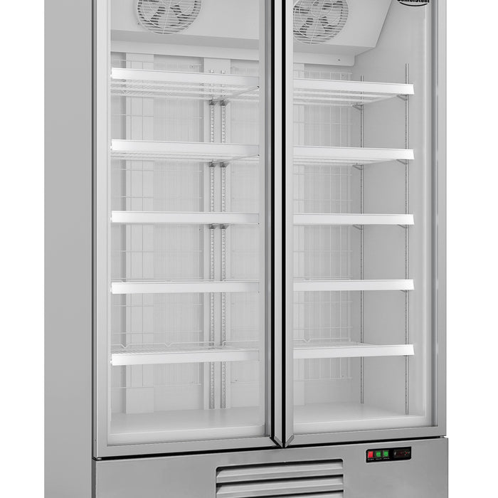 CONGÉLATEUR 2 PORTES EN VERRE JDE-1000F