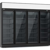 CONGÉLATEUR 4 PORTES EN VERRE NOIR INS-2060F BL*TRANSPORT SUR DEMANDE*