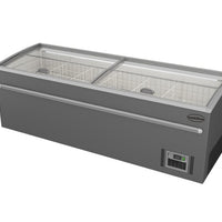 CONGÉLATEUR BAHUT POUR SUPERMARCHÉ GRIS 2500 DÉGIVRAGE AUTOMATIQUE *TRANSPORT SUR DEMANDE*