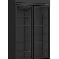 RÉFRIGÉRATEUR 2 PORTES EN VERRE NOIR IRM-770 BL