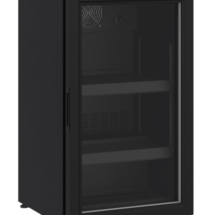RÉFRIGÉRATEUR POSABLE PORTE EN VERRE 136L NOIR