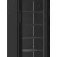 CONGÉLATEUR 1 PORTE EN VERRE NOIR 221L
