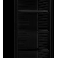 RÉFRIGÉRATEUR 1 PORTE EN VERRE 382L NOIR SANS CANOPY