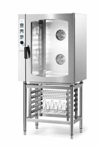 GIORIK FOURS À CONVECTION, GAS  895X768X965MM. (LXDXH), CAP. 10X 1/1 GN  TEMP. +50/+280°C, 0,9 + 19 KW,  230 VOLT, 160 KG