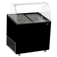 VITRINE À CREME GLACÉE CORSICA NOIR 6X5 LTR